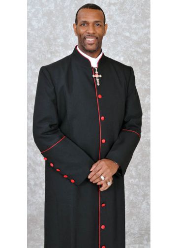 Clergy Robe Style Bpa101 (Black/Red)