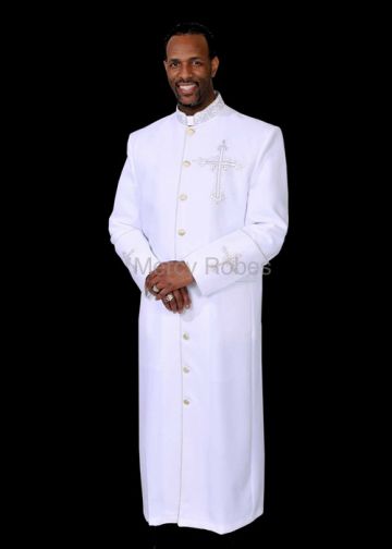 Clergy Robe Style Bal142 (White/Gold)