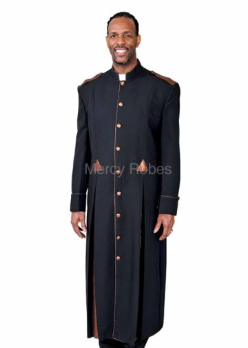 Clergy Robe Bnk157 (Black/Rust)