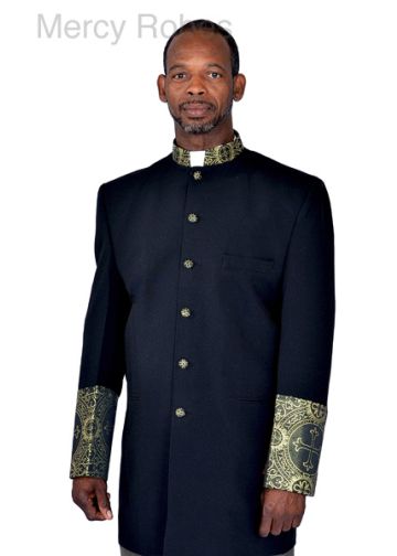 Clergy Jacket 001 (Black/Gold Lt)