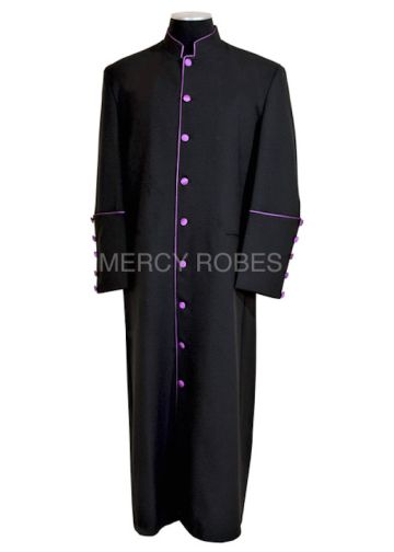 Clergy Robe Style Bpa 101 (Black/Purple)