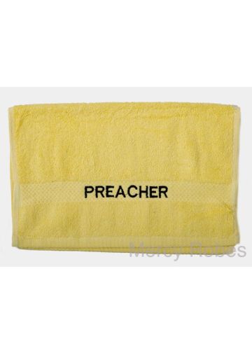 Preaching Hand Towel Preacher (Yellow/Black)