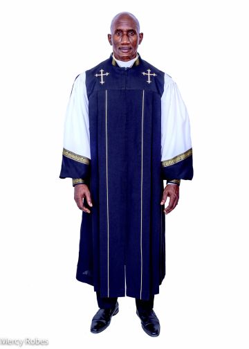 Pulpit Robe Style Ppr202411 (NAVY BLUE)