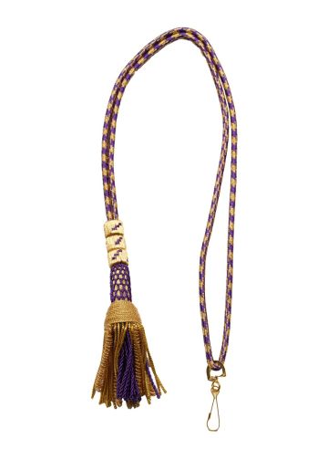 Bishop Tassel Pectoral Cord (Purple/Gold) 01