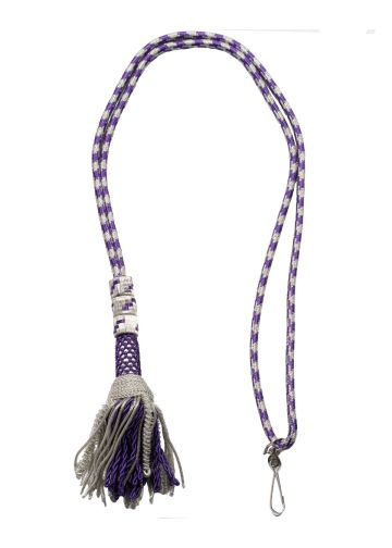 Bishop Tassel Pectoral Cord (Purple/Silver) 01