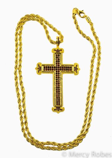 Pectoral Cross With Chain Style Subs940 G R