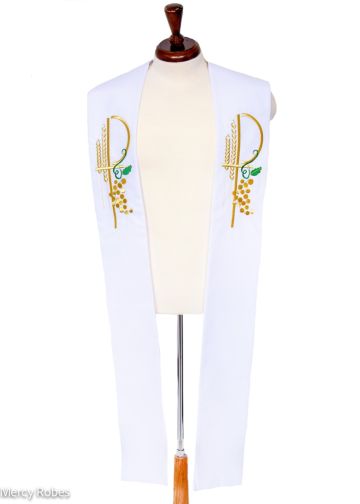 Clergy Stole 02 White