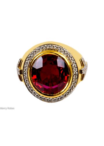 Mens Clergy Apostle Ring Mrg2040 (G R) (Red Ruby)