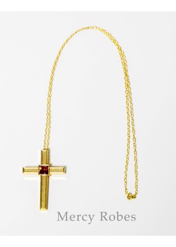 Womens Pectoral Cross With Chain Subs788 (G R)