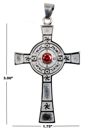 Pectoral Cross Subt35401 (S Red)