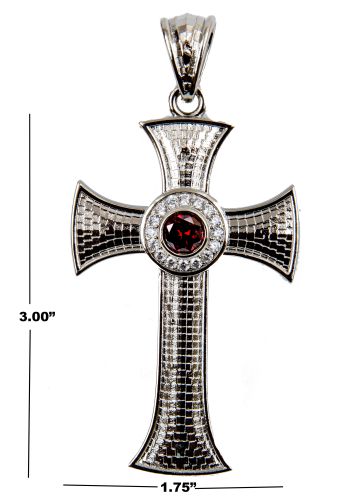 Pectoral Cross Subt35902 (S Red)