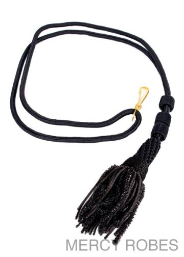 Bishop Tassel Pectoral Cord (Black)  G01 