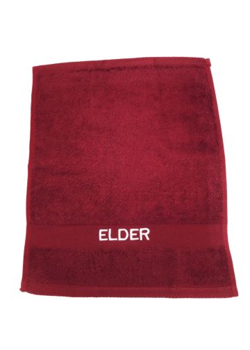 Preaching Hand Towel Elder (Burgundy/White)