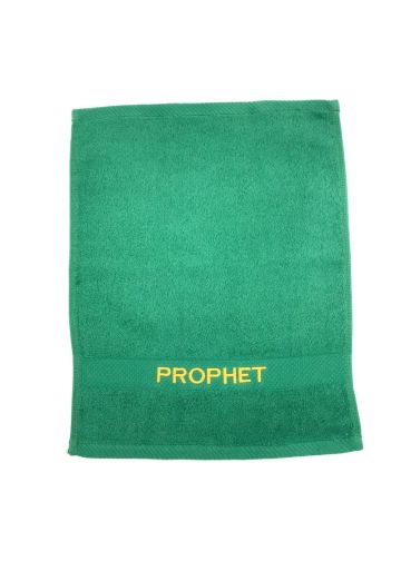 Preaching Hand Towel Prophet (Green/Gold)