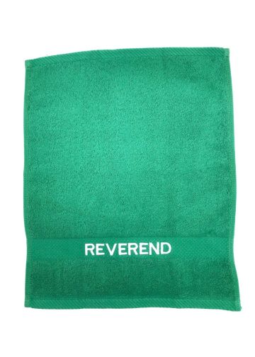 Preaching Hand Towel Reverend (Green/White)